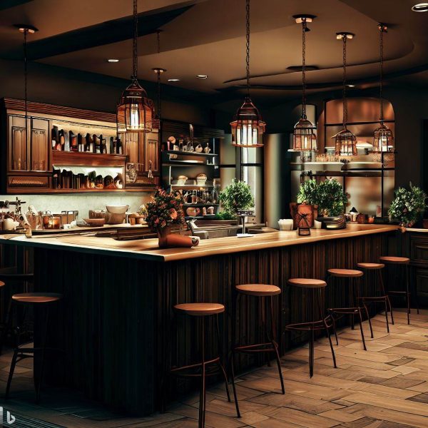 Dapur Ala Cafe Gaya Baru dalam Desain Dapur Anda