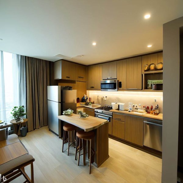 kitchenset ukuran apartemen studio