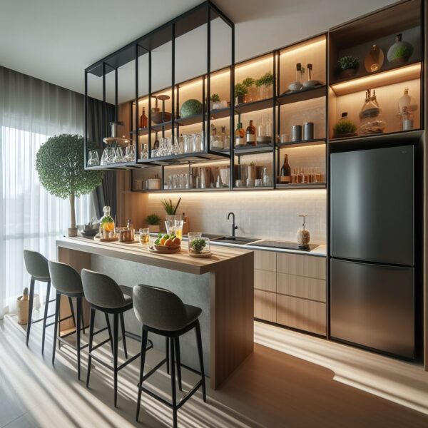 kitchen set mini bar sesuai dengan gaya dan kebutuhan pemilik rumah. .
